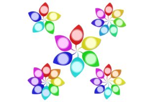 Colorful Floral Infographic Element Set for Creative Projects