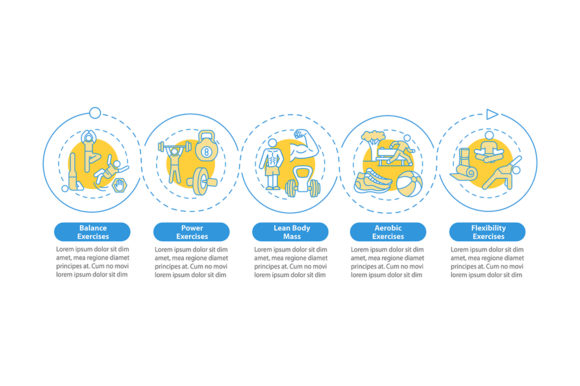 Exercises Vector Infographic Template