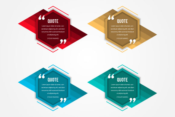 Hexagon Quote Flat Color: A Versatile Design Element for Modern Visual Communication