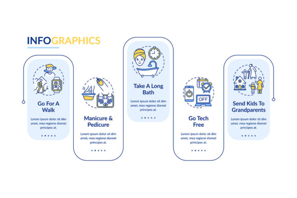 Me Time Ideas Vector Infographic for Better Self-Care