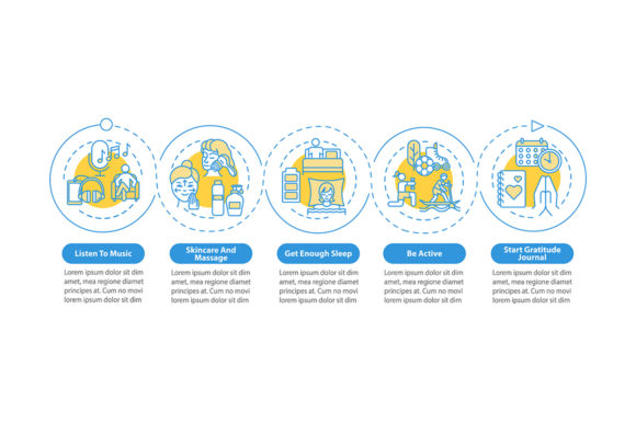 Self Care Practices Vector Infographic