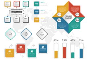 Streamline Your Visual Business Content with Bundle Set Infographic Business Element