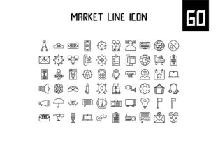 Unlocking Creative Potential with the Market Line Icon Set: A Must-Have for Modern Designers